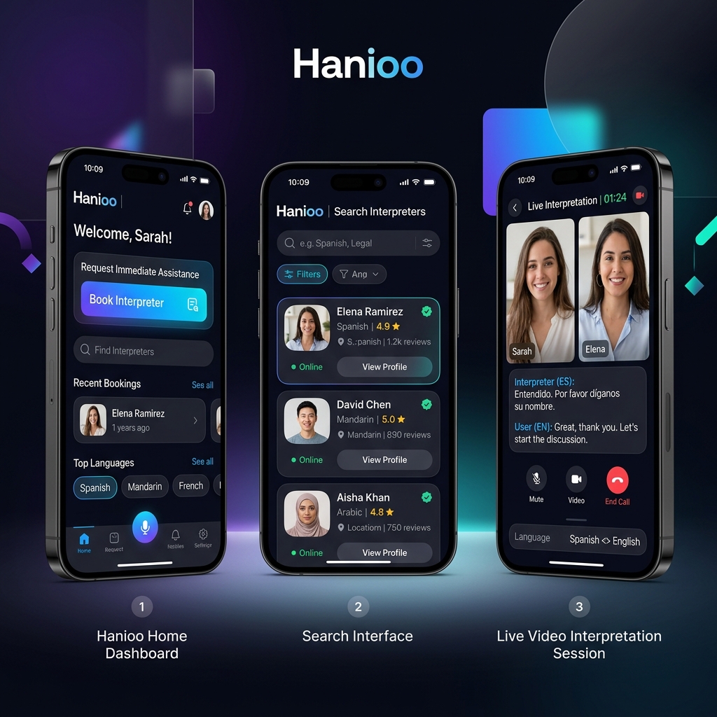 Hanioo Mobile App Mockup